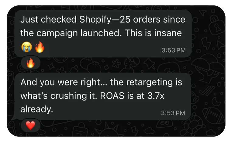 Lara M. — Ecom Store Owner client feedback